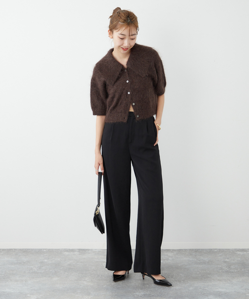 Plage Kid Mohair ショートスリーブカーディガン plage（プラージュ）の「Kid Mohair ショートスリーブカーディガン