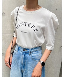 Re:EDIT | [接触冷感]アーチロゴショルダータックTシャツ(Tシャツ/カットソー)