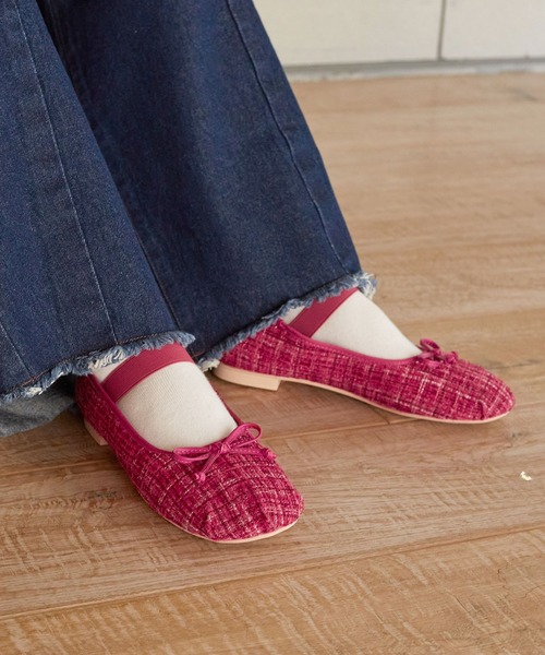 w closet(ダブルクローゼット)の「バレエシューズ(パンプス・レディース・ピンク/ホワイト/ブラック/ブルー/シルバー/ピンク系その他/ゴールド/ブラック系/ブラック系その他・L/M)」の10枚目の写真