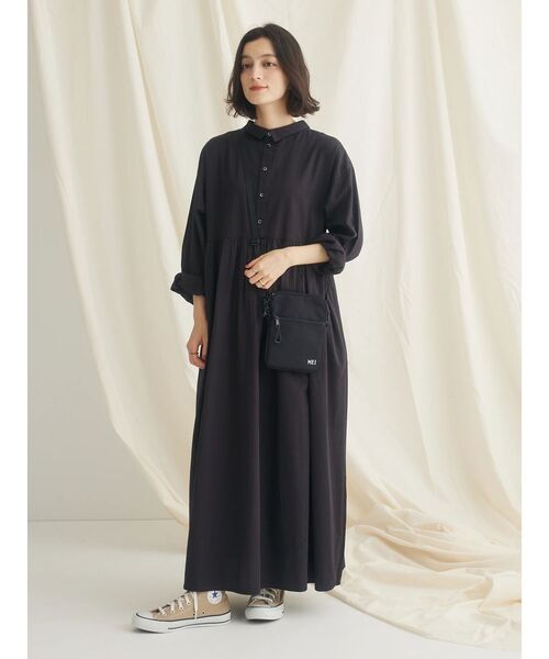 ★新品未使用★8 by Yooxコットンワンピース　パイピング仕立て ☆新品未使用☆8 by Yooxコットンワンピース パイピング仕立て