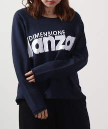 DIMENSIONE danza オーバーサイズロゴプリントクルー