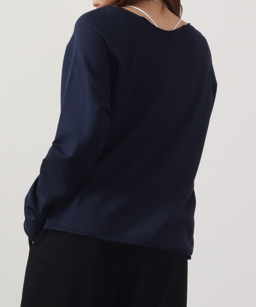 DIMENSIONE danza（ディメンシオーネ ダンツァ）の「DIMENSIONE danza オーバーサイズロゴプリントクルー（スウェット・レディース・ブルー/ブラック・XS/S）」の16枚目の写真
