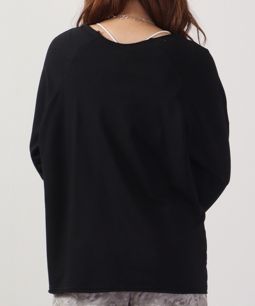 DIMENSIONE danza（ディメンシオーネ ダンツァ）の「DIMENSIONE danza オーバーサイズロゴプリントクルー（スウェット・レディース・ブルー/ブラック・XS/S）」の7枚目の写真