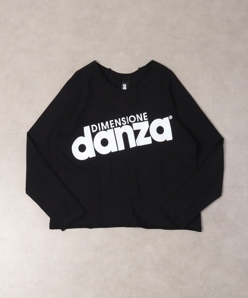 DIMENSIONE danza（ディメンシオーネ ダンツァ）の「DIMENSIONE danza オーバーサイズロゴプリントクルー（スウェット・レディース・ブルー/ブラック・XS/S）」の3枚目の写真