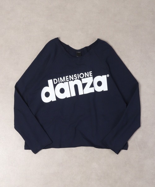DIMENSIONE danza（ディメンシオーネ ダンツァ）の「DIMENSIONE danza オーバーサイズロゴプリントクルー（スウェット・レディース・ブルー/ブラック・XS/S）」の9枚目の写真
