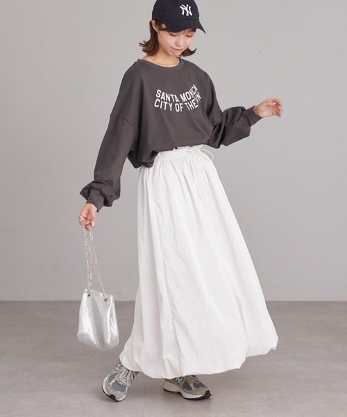 CIAOPANIC TYPY（チャオパニックティピー）の「シャイニーバルーンスカート（スカート・レディース・ブラック/シルバー/ホワイト・ONE SIZE）」の9枚目の写真