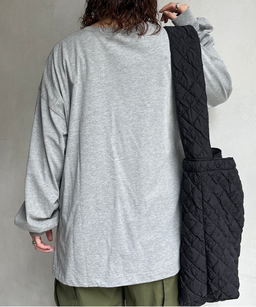 CPCM(シーピーシーエム)の「マウンテンロゴBIGロンT(Tシャツ/カットソー・レディース・オフホワイト/チャコールグレー/グレー・FREE)」の9枚目の写真