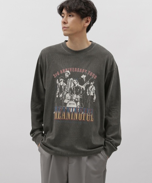 LAKOLE（ラコレ）の「ピグメントバンド長袖T / 974457（Tシャツ/カットソー・メンズ・ブルーグレー/チャコールグレー/ライトグレー・X-LARGE/MEDIUM/LARGE）」の2枚目の写真
