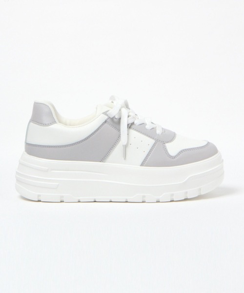 BAYFLOW(ベイフロー)の「厚底スニーカー(スニーカー・レディース・ホワイト/グレー・MEDIUM/LARGE)」の4枚目の写真
