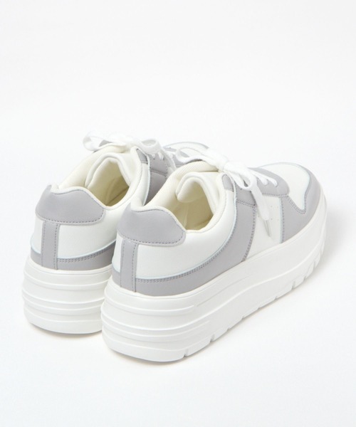 BAYFLOW(ベイフロー)の「厚底スニーカー(スニーカー・レディース・ホワイト/グレー・MEDIUM/LARGE)」の5枚目の写真