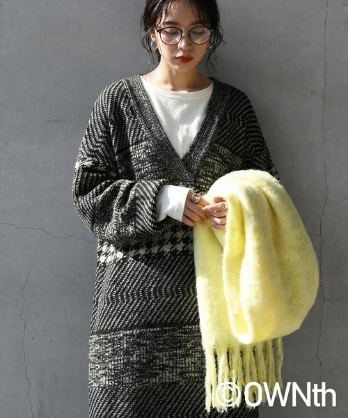 総柄Vネックニットワンピース（ワンピース）｜OWNth（オンス）の