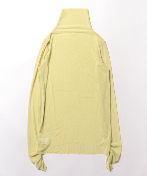 ARCHIVER（アーカイバ）の「【Bz】シースルーハイネックトップス/無地長袖Tシャツ(RZ)（Tシャツ/カットソー・レディース・グリーン/ブルー/ピンク/ブラック・FREE）」の17枚目の写真