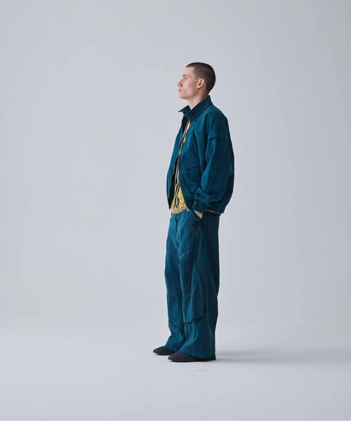 Iroquois（イロコイ）の「11oz OLD DENIM WIDE PT OVER DYE（デニムパンツ・メンズ・ライトグリーン/ダークグリーン/ワイン/ラベンダー・2/1/3）」の10枚目の写真