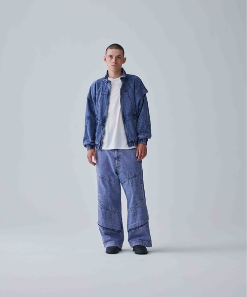 Iroquois（イロコイ）の「11oz OLD DENIM WIDE PT OVER DYE（デニムパンツ・メンズ・ライトグリーン/ダークグリーン/ワイン/ラベンダー・2/1/3）」の17枚目の写真