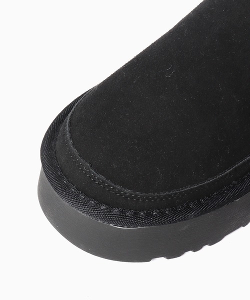 Chick（チック）の「サイドゴア厚底ショート丈ムートンブーツ（ブーツ・レディース・ブラック/ブラウン・23/24/25）」の6枚目の写真