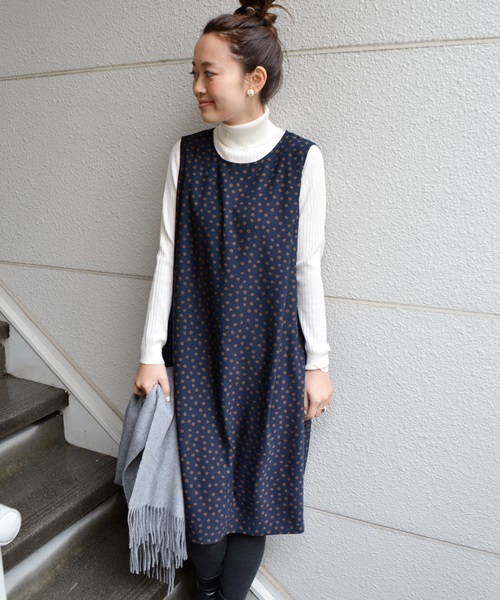 Ships For Women シップスフォーウィメン の ドットコクーンワンピース ワンピース Wear Ships For Women シップスフォーウィメン の ドットコクーンワンピース ワンピース Wear