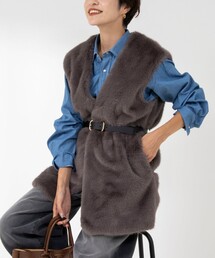 Rie Miller | エコファーミドル丈ジレ(ベスト)