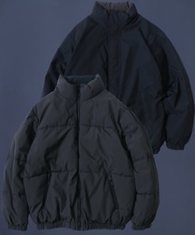 2WAY Reversible Eco Down Jacket/別注 2WAY リバーシブル エコダウンジャケット パデッドジャケット パファージャケット レディース メンズ オーバーサイズ 防風