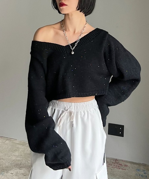 PAGEBOY（ページボーイ）の「スパンコールユルVショートプル