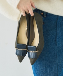 LE TALON | 4.5cmポインテッドキルトチェーンパンプス(パンプス)