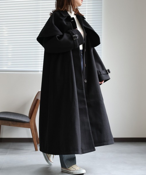 【値下げ】ワッシャーバルマカーンコート（ステンカラーコート） MILITARY 実物 新品 デッドストック フランス軍 オフィサー