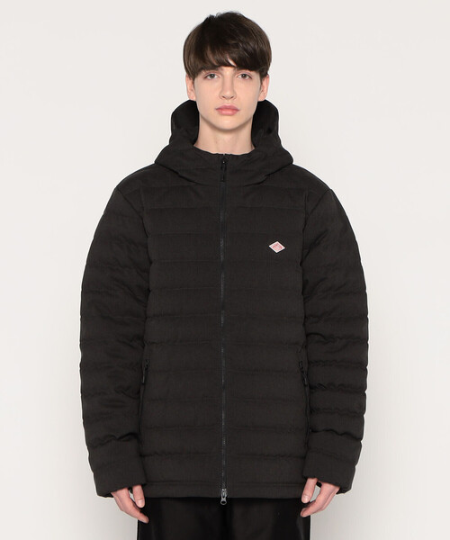MEN'S WOOL LIKE POLYESTER MIDDLE DOWN HOODED JACKET