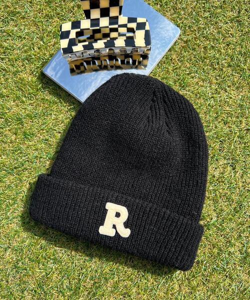 WC（ダブル シー）の「Rロゴニットキャップ（ニットキャップ/ビーニー・レディース・ブラック/ブラウン/グレー・FREE）」の2枚目の写真