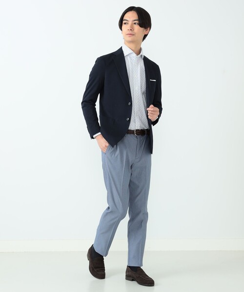 BEAMS HEART ビジネスジャケット L ブルー BEAMS HEART ストレッチデニムジャケット L ビームス - メルカリ