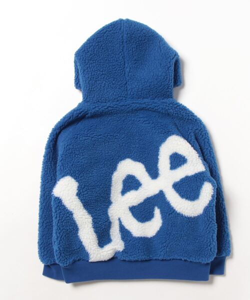 Lee（リー）の「【110-150cm】《親子コーデ》LeeバックビッグロゴBOAジップフーディー（パーカー・キッズ・ブラック/ブルー/アイボリー・140/130/120/110/150）」の4枚目の写真