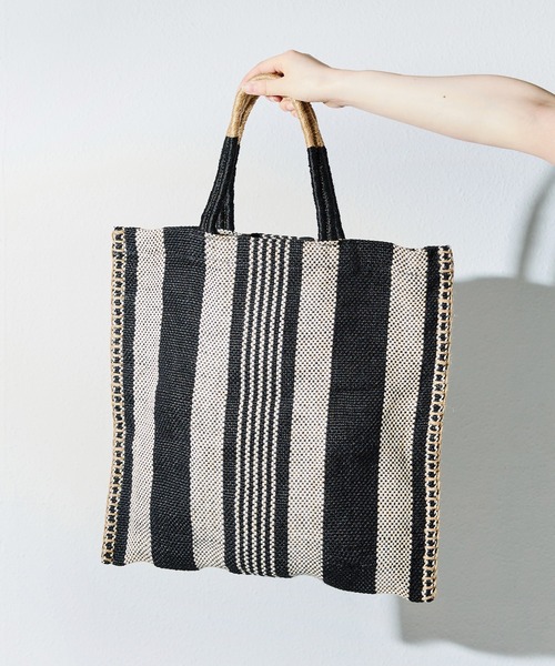 LAVEANGE(ラビアンジェ)の「TARANGO JUTE TOTE BAG/ジュート トートバッグ(トートバッグ・レディース・ブラック系その他/ブラック系その他2/オレンジ/ブルー/ブラウン系その他/ブラック系その他3・F)」の18枚目の写真