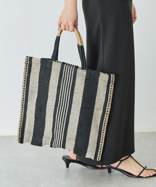 LAVEANGE(ラビアンジェ)の「TARANGO JUTE TOTE BAG/ジュート トートバッグ(トートバッグ・レディース・ブラック系その他/ブラック系その他2/オレンジ/ブルー/ブラウン系その他/ブラック系その他3・F)」の19枚目の写真