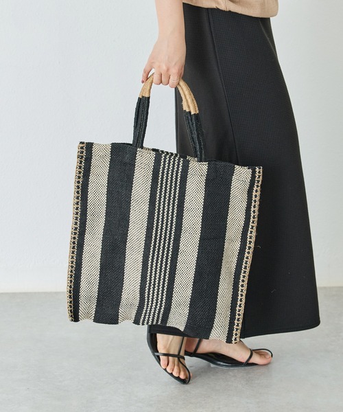 LAVEANGE(ラビアンジェ)の「TARANGO JUTE TOTE BAG/ジュート トートバッグ(トートバッグ・レディース・ブラック系その他/ブラック系その他2/オレンジ/ブルー/ブラウン系その他/ブラック系その他3・F)」の21枚目の写真