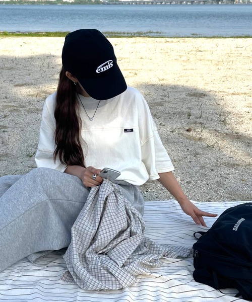 Java（ジャバ）の「【JaVaコラボ】ユニセックスで着れちゃう。コットン100% フットボール オーバーサイズ シンプル半袖プルオーバー（Tシャツ/カットソー・レディース・オートミール/グリーン/ブラック/オフホワイト・X-LARGE/SMALL/MEDIUM/LARGE）」の15枚目の写真