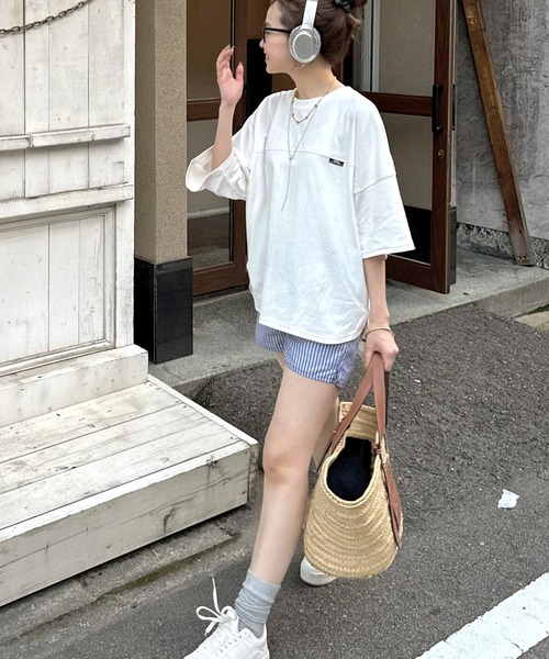 tシャツ 「1枚で着映える/セットアップ」シャイニープルオーバー レディース PRODIGAL 【 在庫限り】PRODIGAL シルクコットン プルオーバー