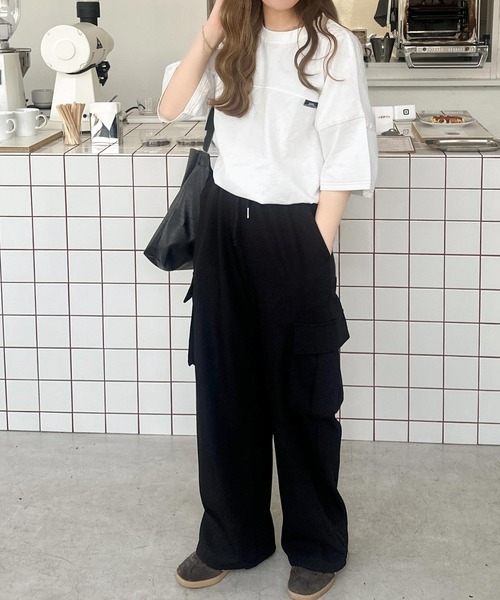 Java（ジャバ）の「【JaVaコラボ】ユニセックスで着れちゃう。コットン100% フットボール オーバーサイズ シンプル半袖プルオーバー（Tシャツ/カットソー・レディース・オートミール/グリーン/ブラック/オフホワイト・X-LARGE/SMALL/MEDIUM/LARGE）」の22枚目の写真