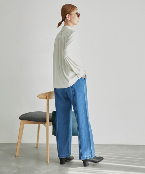 ROPE' PICNIC(ロペピクニック)の「2WAYボウタイブラウス(シャツ/ブラウス・レディース・チャコールグレー/オフホワイト/ベージュ系その他・38)」の10枚目の写真