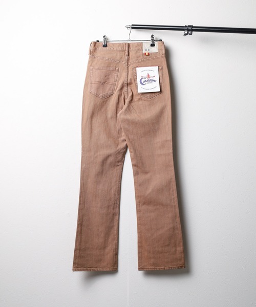 CIMARRON（シマロン）の「/CIMARRON JEANS/COLOR DENIM FLARE（デニムパンツ・レディース・ベージュ/オレンジ・25/26）」の7枚目の写真