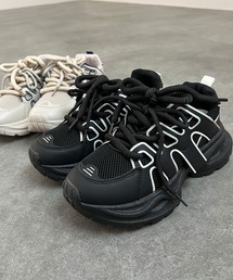 ISOOK | 【ISOOK / アイスー】紐デザイン配色ダッドスニーカー / 厚底スニーカー 韓国 ダッドシューズ ZOZOTOWN限定(スニーカー)