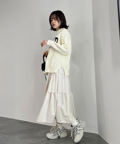 ISOOK(アイスー)の「【ISOOK / アイスー】紐デザイン配色ダッドスニーカー / 厚底スニーカー 韓国 ダッドシューズ ZOZOTOWN限定(スニーカー・レディース・グレー/ブラック・25/23/23.5/24.5)」の8枚目の写真