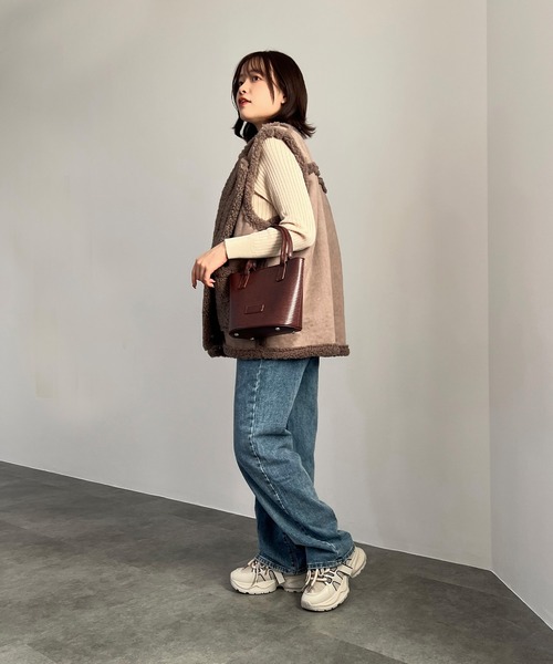 ISOOK(アイスー)の「【ISOOK / アイスー】紐デザイン配色ダッドスニーカー / 厚底スニーカー 韓国 ダッドシューズ ZOZOTOWN限定(スニーカー・レディース・グレー/ブラック・25/23/23.5/24.5)」の6枚目の写真