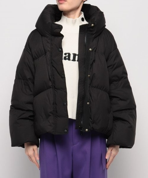 allureville ボリュームネック・ショート丈ダウンジャケット黒83976 ボリュームネックショートダウン|allureville OFFICIAL SITE
