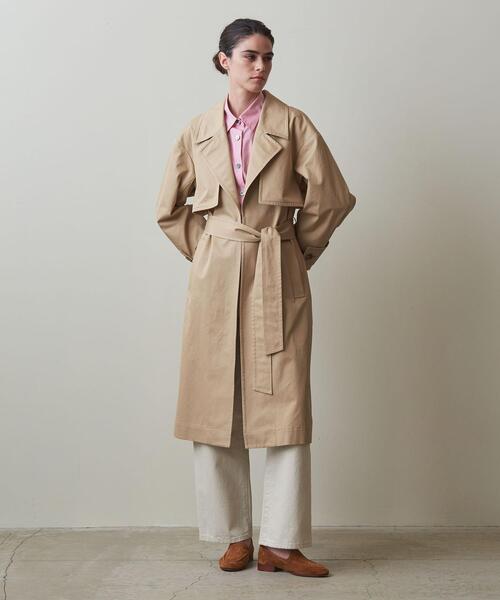 Steven Alan（スティーブンアラン）の「＜Steven Alan＞コットン ミドル トレンチコート（トレンチコート・レディース・オフホワイト/ベージュ・M/S）」の4枚目の写真