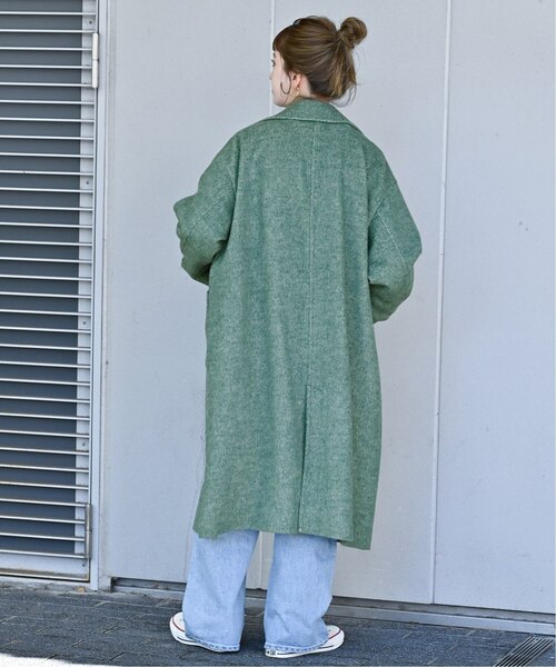 B.C STOCK（ベーセーストック）の「シャギーロングコート（チェスターコート・レディース・グリーン/ブラウン/ブルー・FREE）」の14枚目の写真
