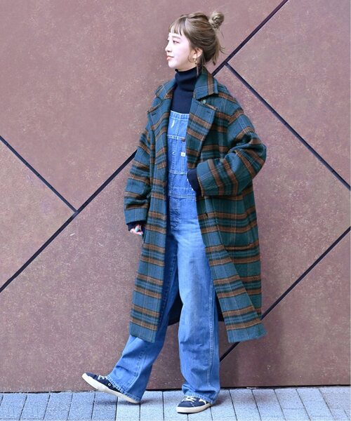 B.C STOCK（ベーセーストック）の「シャギーロングコート（チェスターコート・レディース・グリーン/ブラウン/ブルー・FREE）」の18枚目の写真