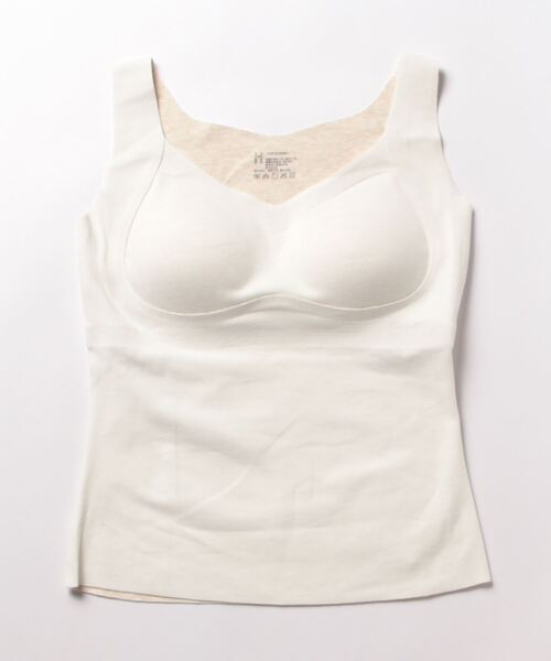 aimoha（アイモハ）の「秋冬保温　ブラ付きインナー　キャミソール（インナーウェア/肌着・レディース・ベージュ/ブラック/グリーン/チョコ/ホワイト・X-LARGE/MEDIUM/LARGE）」の16枚目の写真