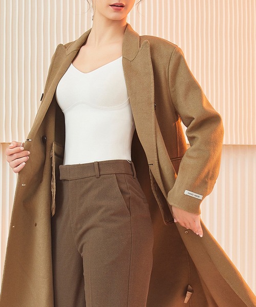 aimoha（アイモハ）の「秋冬保温　ブラ付きインナー　キャミソール（インナーウェア/肌着・レディース・ベージュ/ブラック/グリーン/チョコ/ホワイト・X-LARGE/MEDIUM/LARGE）」の6枚目の写真