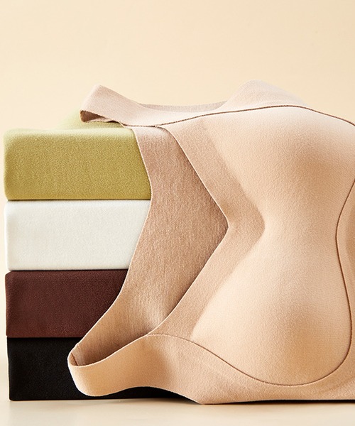 aimoha（アイモハ）の「秋冬保温　ブラ付きインナー　キャミソール（インナーウェア/肌着・レディース・ベージュ/ブラック/グリーン/チョコ/ホワイト・X-LARGE/MEDIUM/LARGE）」の10枚目の写真