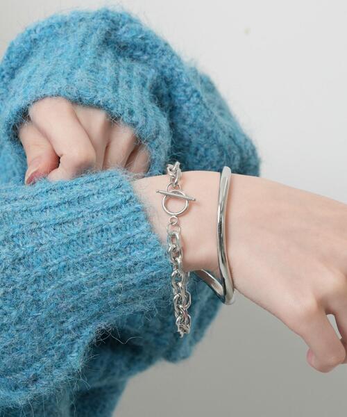 WEGO(ウィゴー)の「WEGO/【2点セット】ステンレスバングルブレス(ブレスレット・メンズ・その他1/その他2/その他3・FREE)」の5枚目の写真