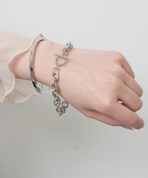 WEGO(ウィゴー)の「WEGO/【2点セット】ステンレスバングルブレス(ブレスレット・メンズ・その他1/その他2/その他3・FREE)」の6枚目の写真