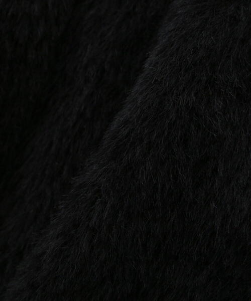 FREE'S MART（フリーズマート）の「◇前後2WAYショートシャギーショート丈ニット（カーディガン/ボレロ・レディース・ホワイト/ブラック/ブルー/ピンク・FREE）」の17枚目の写真